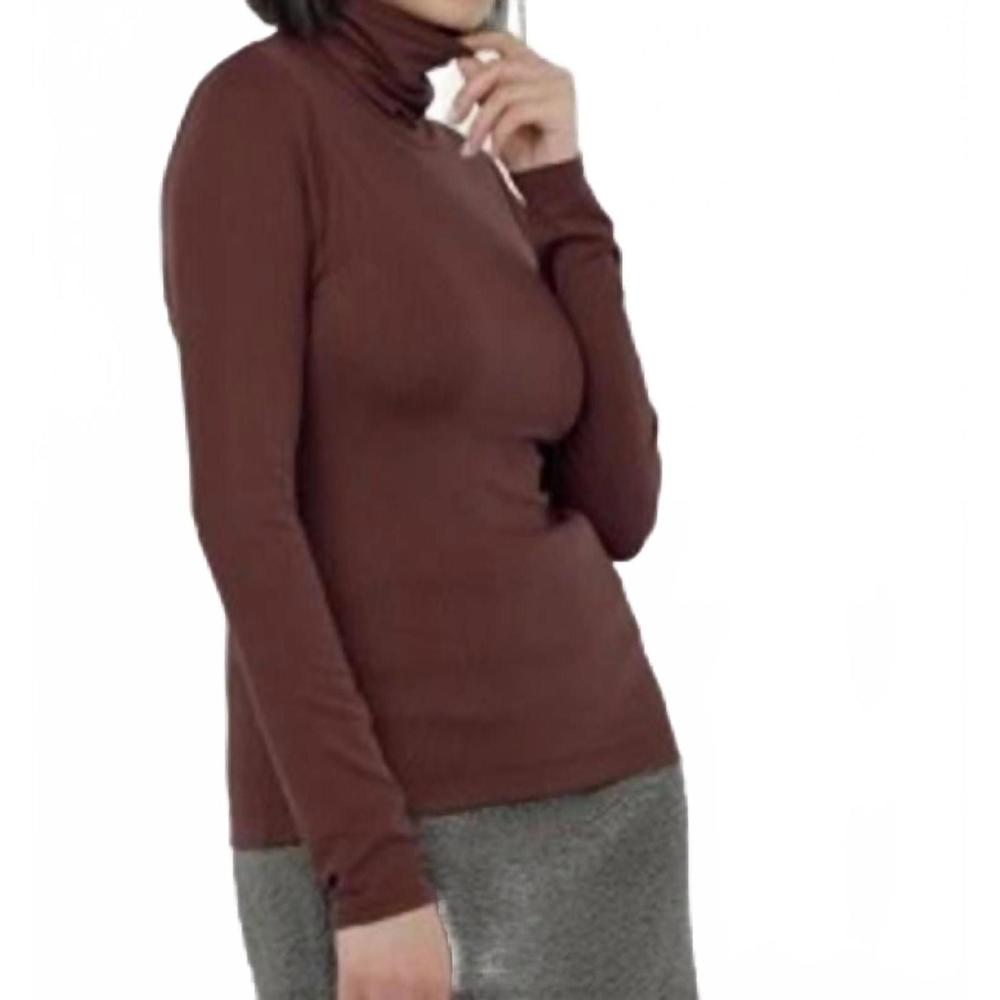 NEW PAPER LABEL cynthia turtle neck in truffle